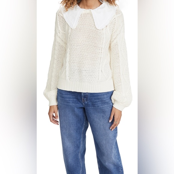 NWT Line & Dot white sweater, size M - Picture 6 of 11